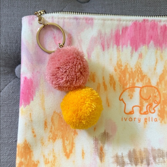 Ivory Ella Colorful Tie-Dye Pouch - Picture 4 of 9